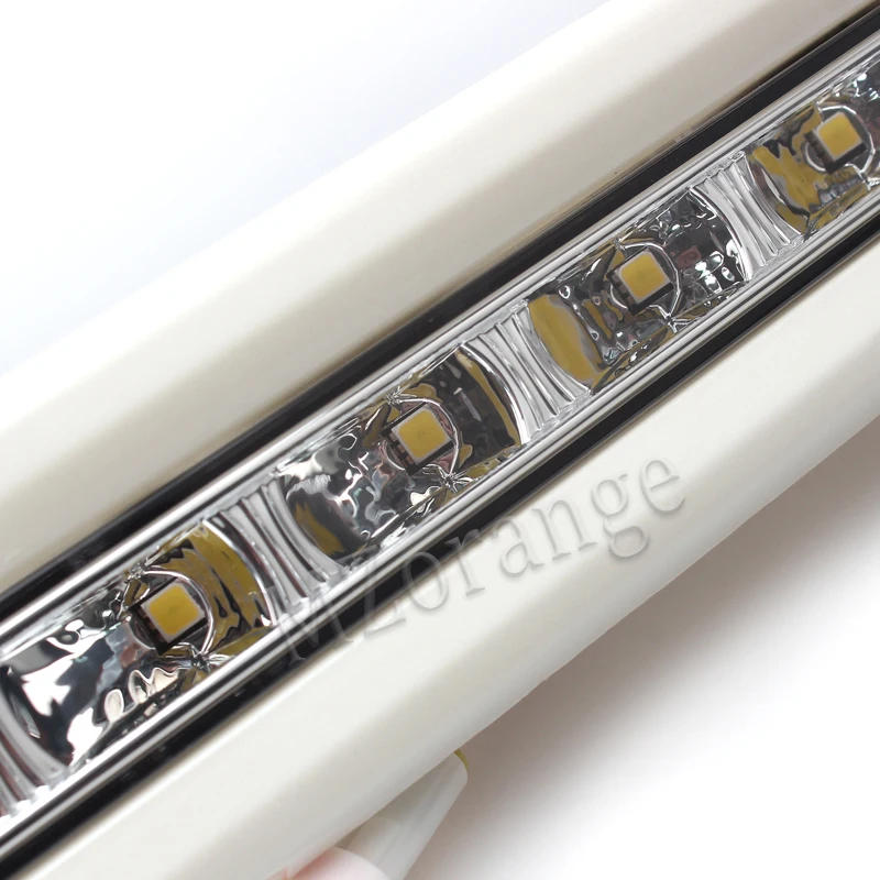 MZORANGE отражатели 2 шт мощностью 12v для автомобилей, светодиодный дневные ходовые огни для Toyota Prado FJ150 LC150 Land Cruiser 2700/4000 2010 2011 2012 2013 DRL Дневной светильник