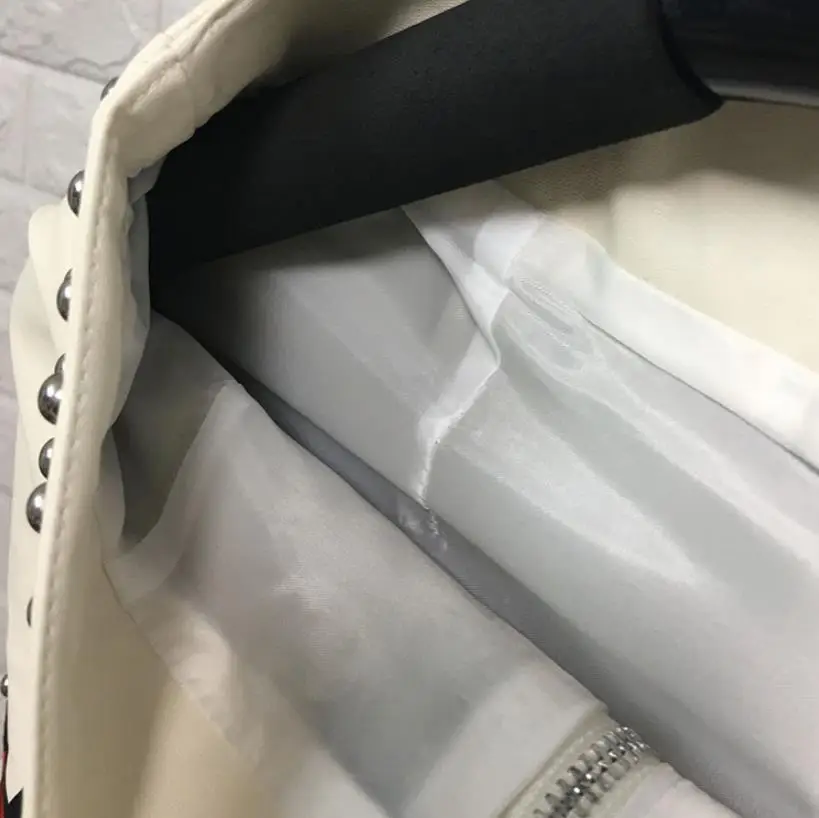 

Women's High Waist PU Leather Geometric A Line Mini Skirt Fashion Tide 2019 Patchwork Rivet Summer Skirt