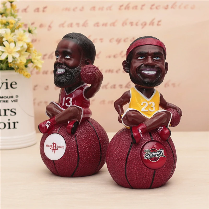 Creative Star NBA Basketball James Piggy Bank Figurines Decoration Cute Miniature Student Gifts Resin Crafts for Boys | Дом и сад