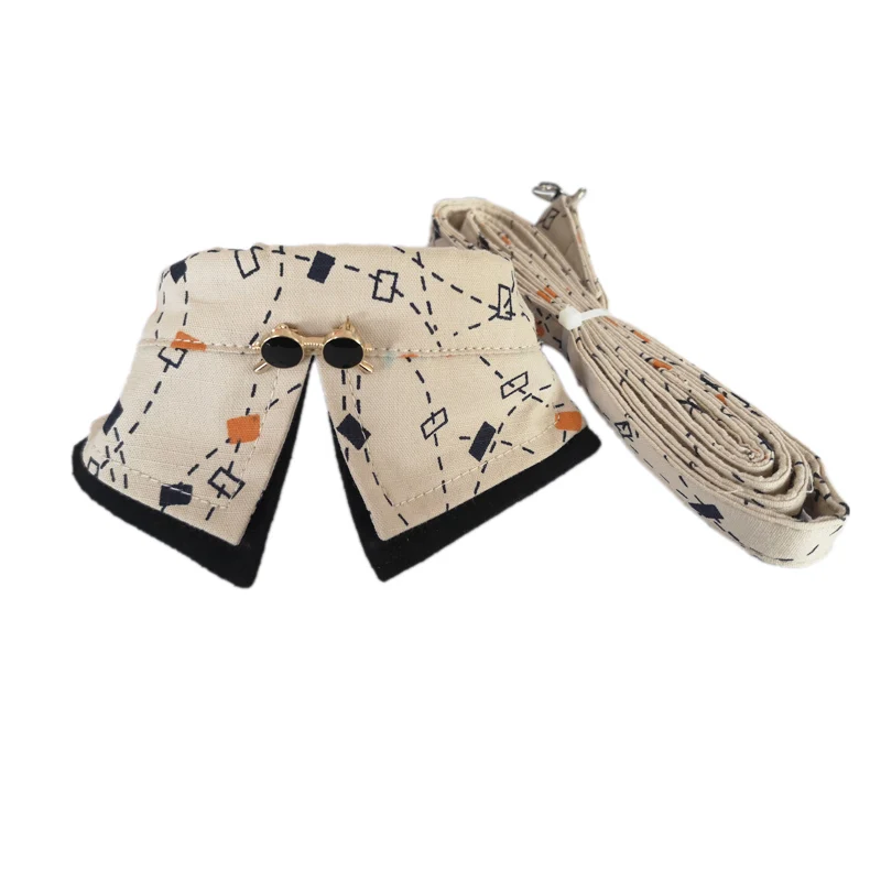 Khaki Ambaby Проверено cat ошейник с ремешком удобные ошейник для щенков поводок интимные аксессуары для маленьких собак животные - Цвет: Khaki