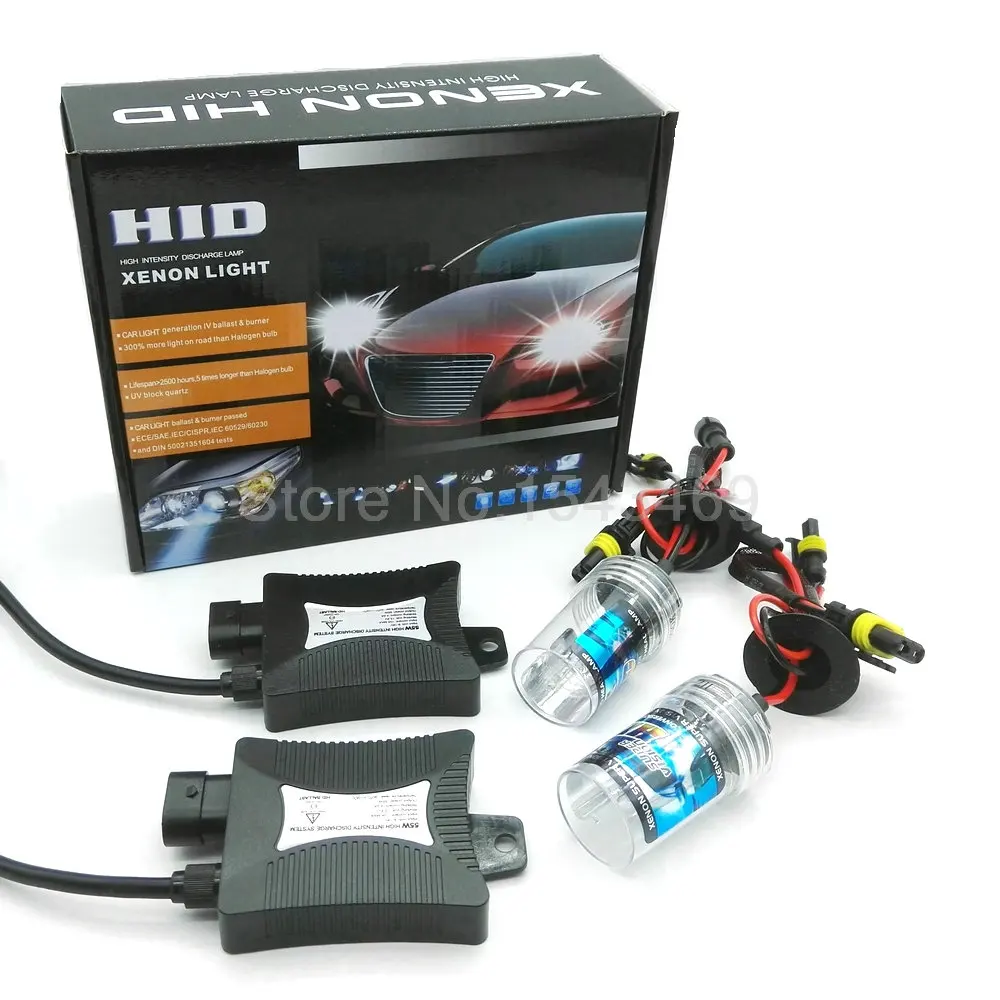 55 Вт Ксеноновые Лампы Балласт HID КОМПЛЕКТ Света Фар Автомобилей Туман DRL H1 H3 H7 H8 H9