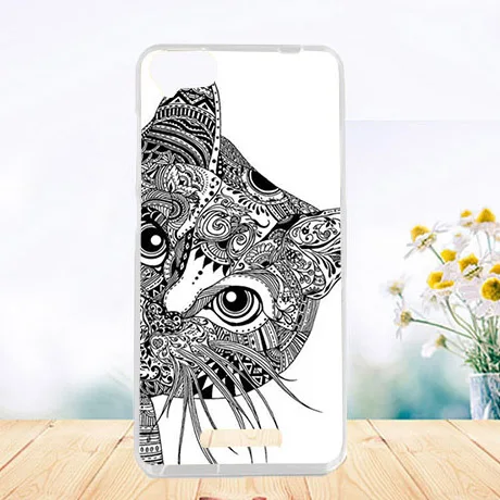 Чехол для BQ BQS 5037 Strike Power 4G мягкий силиконовый чехол из тпу с рисунком (5 0 дюйма)