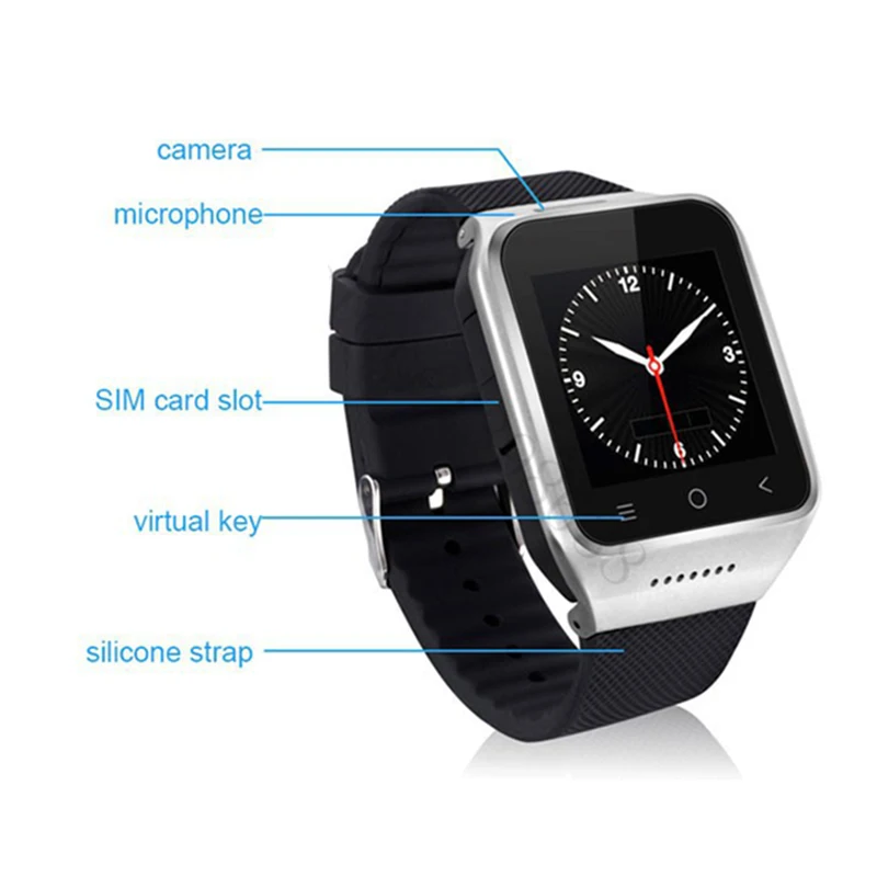 Мода smart bluetooth часы 1.54 &quot5.0 camra TF и слот sim-карты смарт-телефон-часы Для android