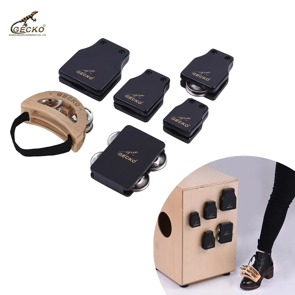 Серия GK барабанная коробка Cajon набор компаньонов включая Castanets Jingle Bells ножной