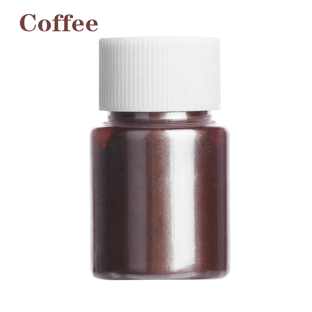25ml-Coffee 1 коробка порошковых пигментов для самостоятельного изготовления мыла для ванной, косметическое изготовление, смоляный макияж, лак для ногтей, художественные туалетные изделия - Цвет: 25ml-Coffee