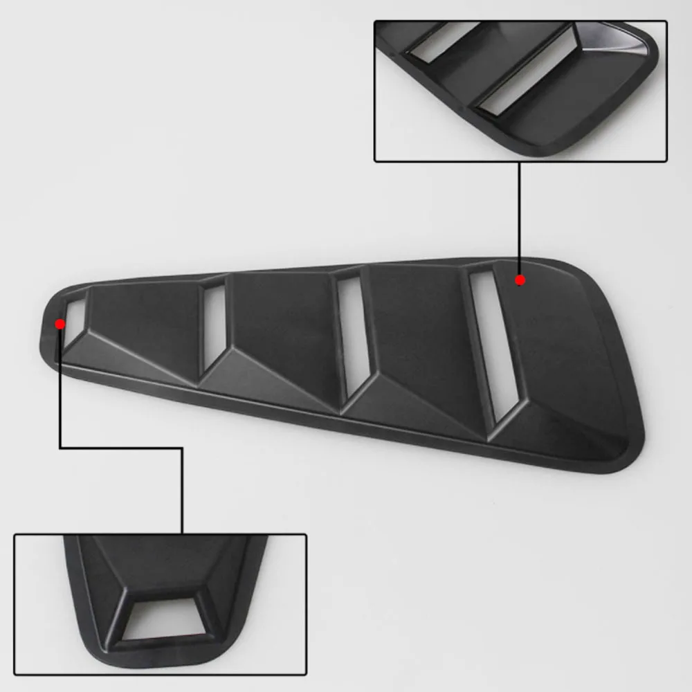 Car Styling JDM Sticker 1/4 Quarter Side Window Louvers Scoop Cover Vent for Ford Mustang 2005-2014 | Автомобили и мотоциклы