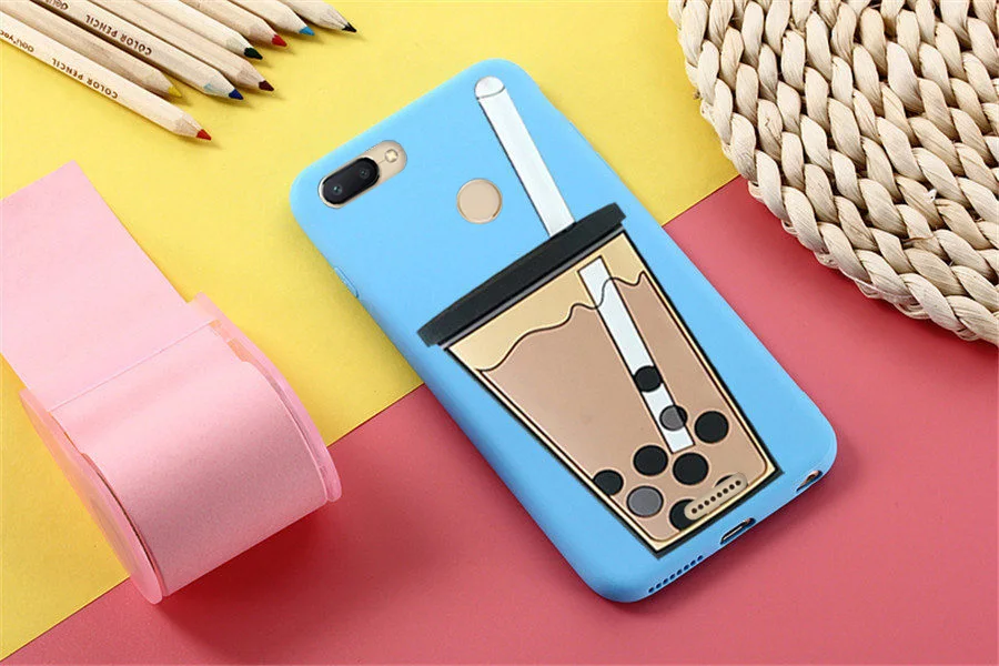 Цветной Мягкий ТПУ чехол для телефона xiaomi redmi 6 6A 3D мультяшный защитный чашки