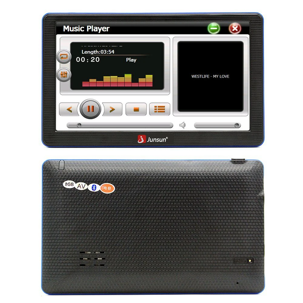 Junsun 7 дюймов автомобиля gps навигации с сенсорным экраном fm bluetooth MP4 MP3 Грузовик