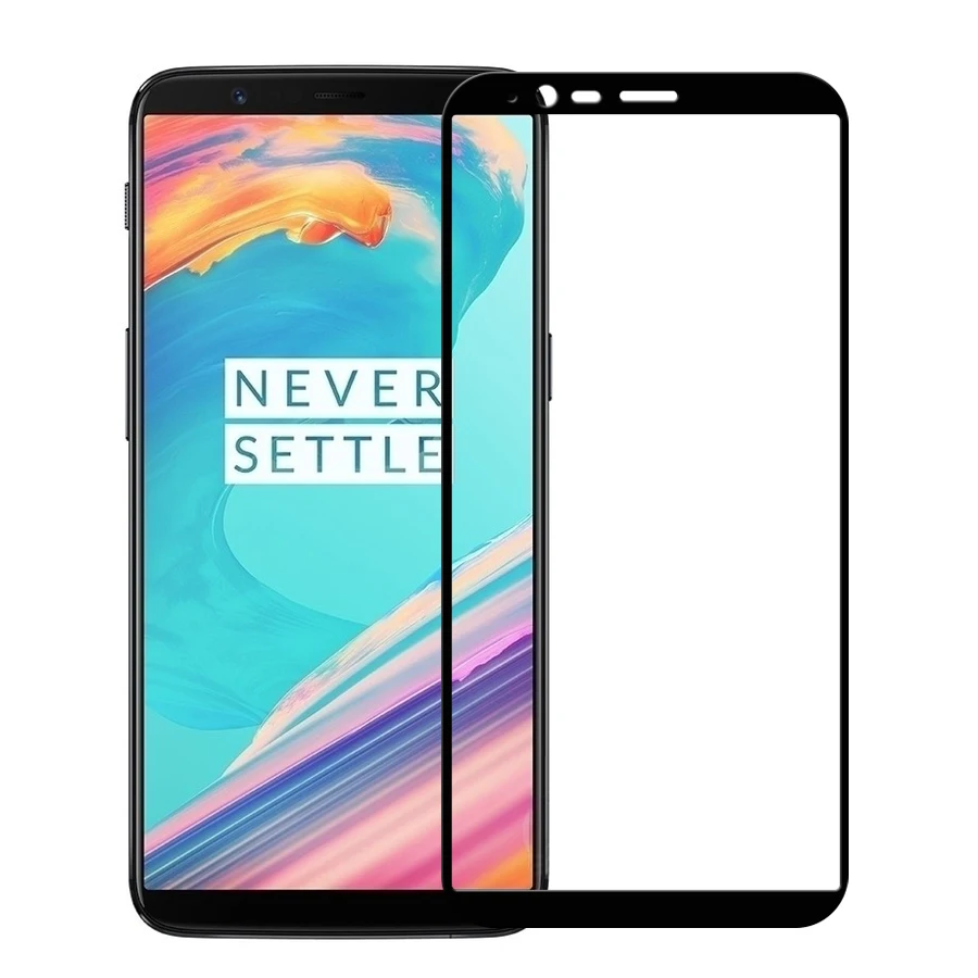 Закаленное стекло для oneplus 5t A5010 Черная защитная пленка экрана 6 01 | Мобильные