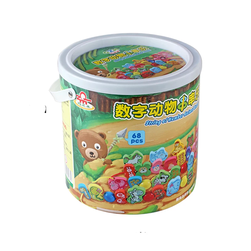 of the number beads around string early baby wear line animal fruit 2-5 years old girl wooden toys | Игрушки и хобби