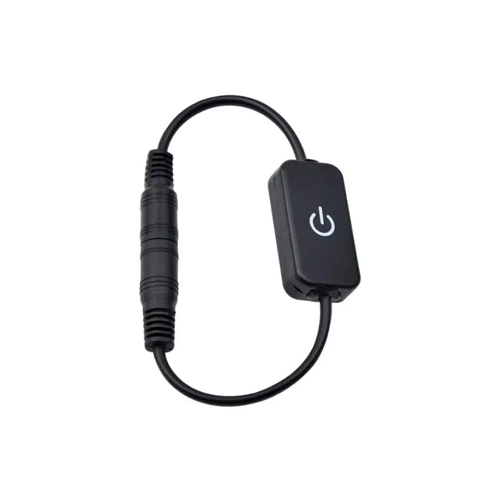 Светодиодная подсветка под шкаф 5 м 4040 SMD не Водонепроницаемая диммируемая ультра яркая светодиодная лента лампа Гибкая лента для кухонного шкафа светильник - Цвет: Black Dimmer Control