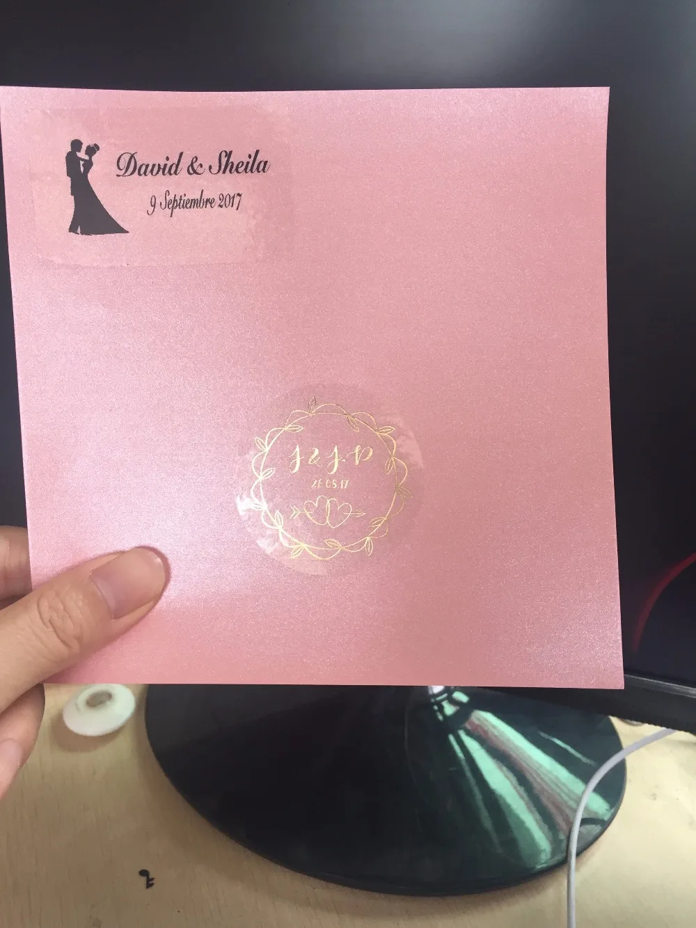 90 фольги золотые винтажные Свадебные помолвки персонализированные текстовые