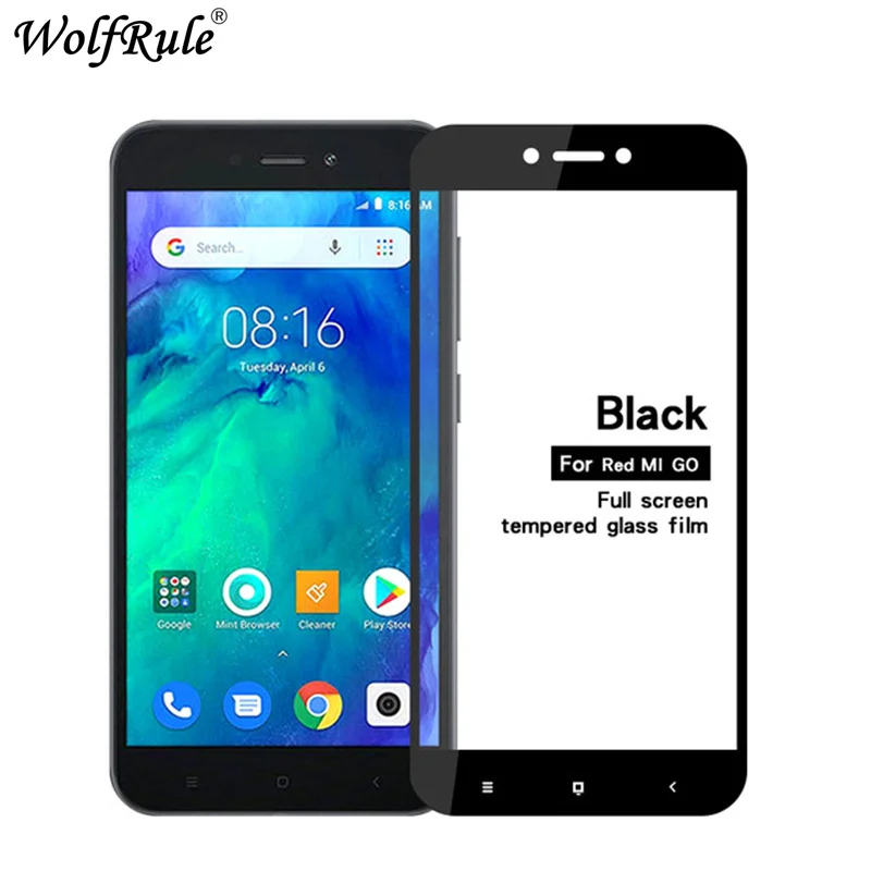 2 шт. закаленное стекло для Xiaomi Redmi Go полное покрытие клейкая Защита экрана