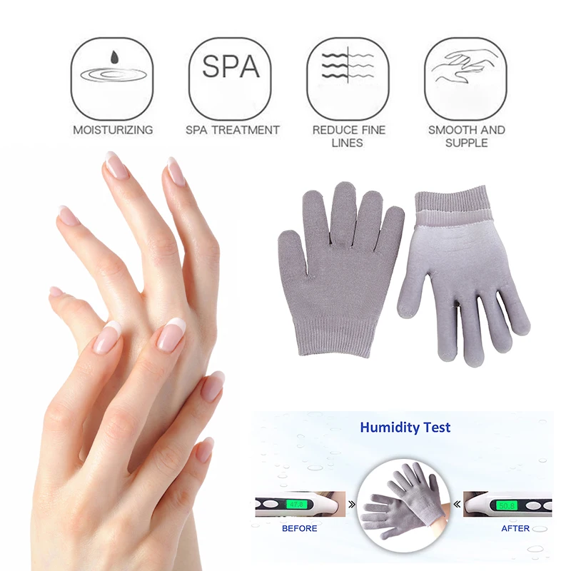Перчатки наполовину + перчатки 2 пары Спа Отбеливающий Гель увлажняющая маска для