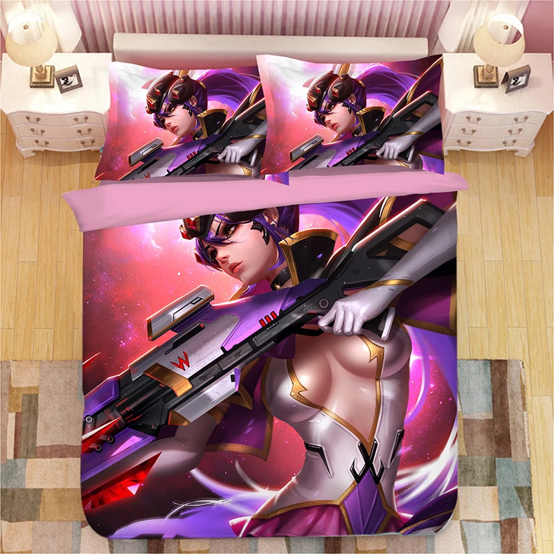 Overwatch 3D комплект постельного белья пододеяльники наволочки OW Overwatch игры Одеяла комплекты постельного белья Постельное белье Комплект постельного белья