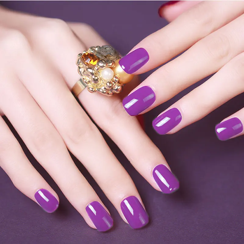 BOLUOYIN Candy Color UV Gel Varnish Semi-permanent Colors Nail Polish Soak-off LED Solid Enamel Permanent | Красота и здоровье