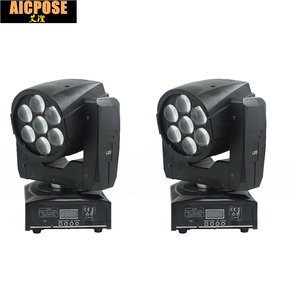 Светодиодный просветильник Тор с движущейся головкой 2 блока 16 каналов DMX 7*12 Вт RGBW