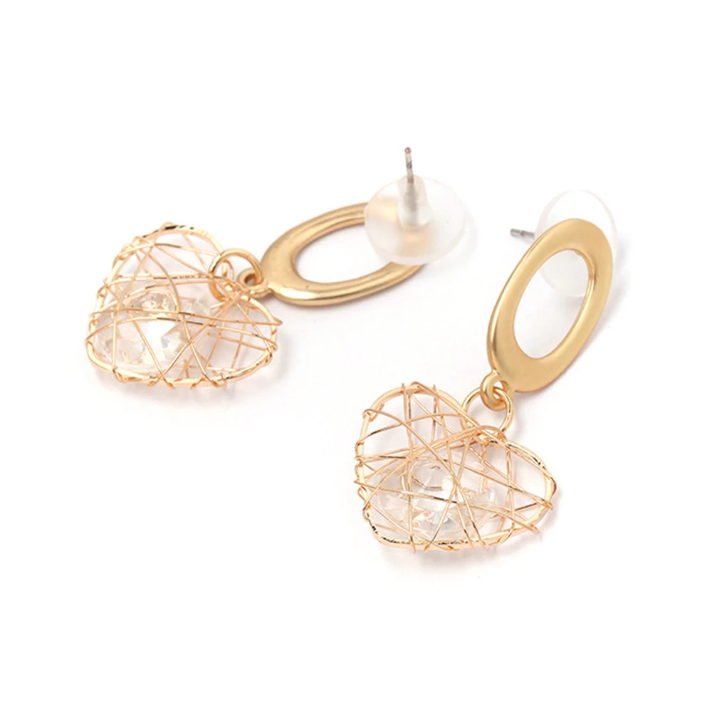QiHit 2019 New Fashion Alloy Geometric Dangle Earring Woman Stylish simplicity Korean Version Gold Earrings Personality Jewelry | Украшения