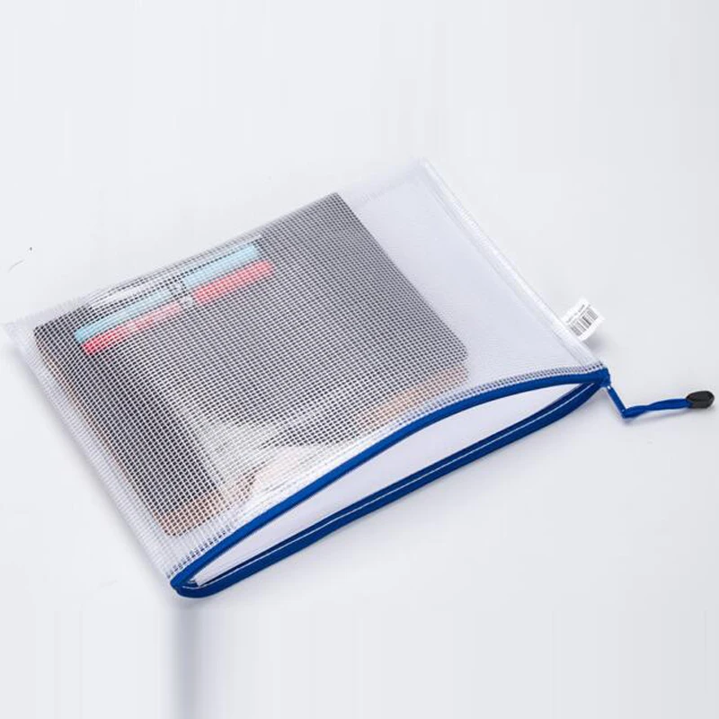10pcs/lot Document File Bag Holder Storage Case Cosmetic Makeup Student Stationery School Supplies Pen Plastic Container | Канцтовары
