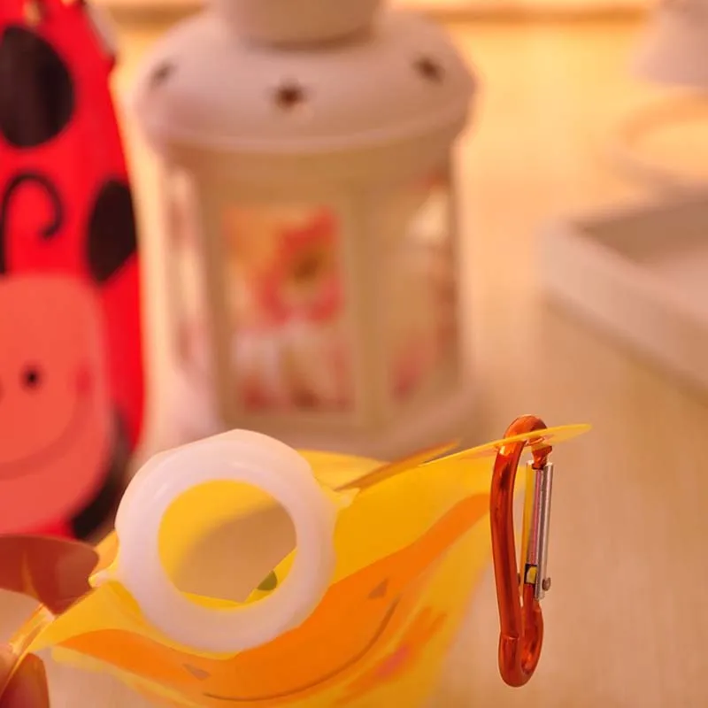 360 мл Экологически чистая Складная мультяшная бутылка для питьевой воды с