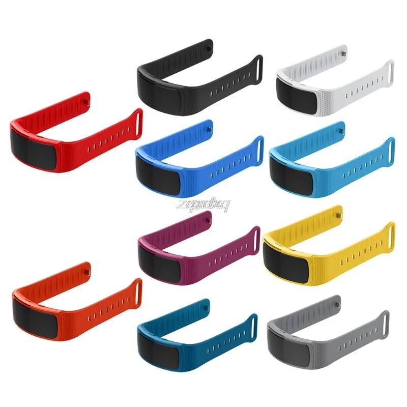 Сменный Браслет для samsung gear Fit 2 Pro Band роскошный силиконовый ремешок для часов 9 цветов Прямая поставка