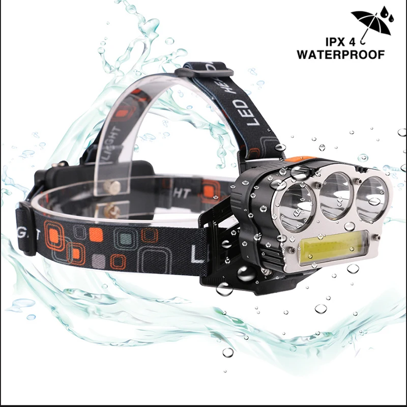 hunting usb headlight 18650 red light CREE xml 3t6 COB led head lamp torch rechargeable headlamps flashlight | Освещение