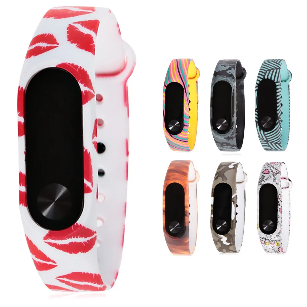 Сменный ремешок из мягкого силикона высококачественный ТПУ Для Xiaomi Mi Band 2 модный