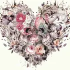 5d diy Алмазная картина череп пара сердце Алмазная вышивка крестиком 3D полностью квадратная Алмазная мозаика картина в стиле Арт Деко