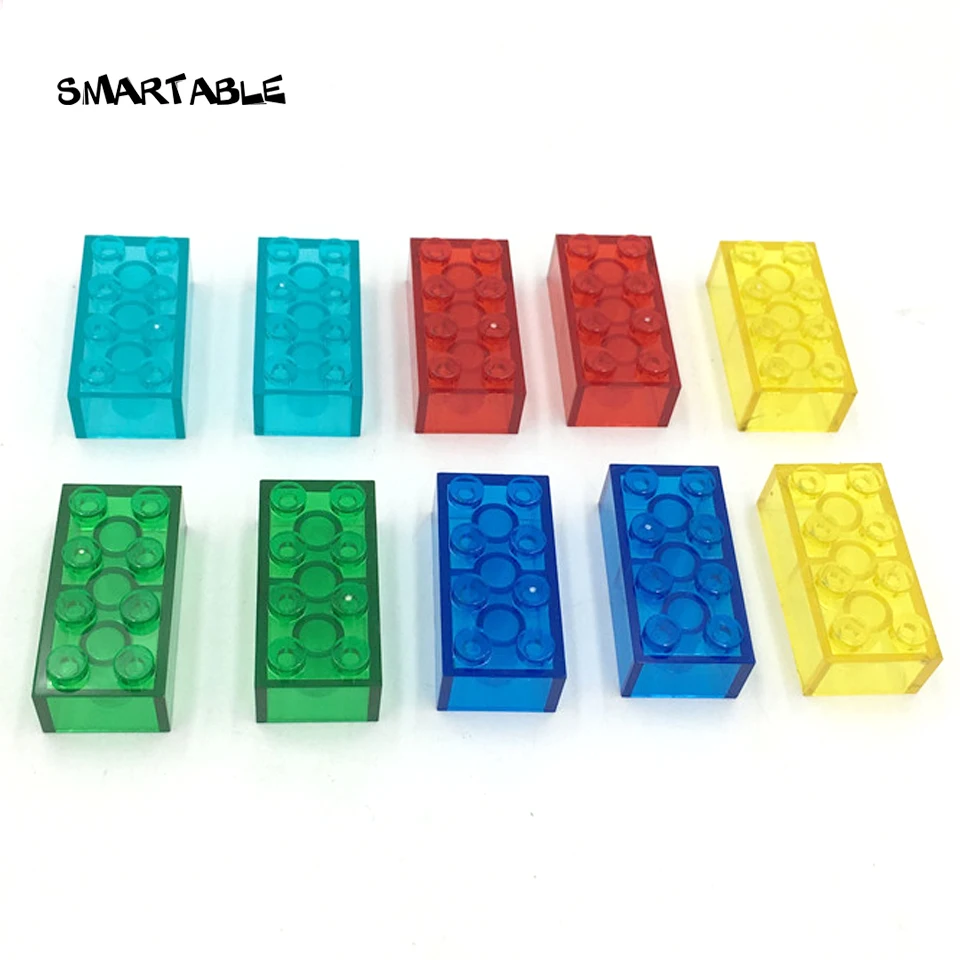 Прозрачный конструктор Smartable 2x4 креативные игрушки для детей совместимы со всеми