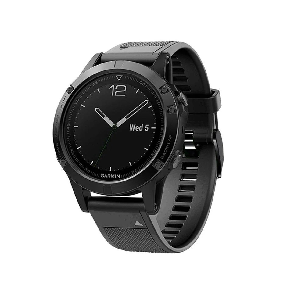 22 мм быстроразъемный силиконовый ремешок для часов Garmin Fenix 5/5 Plus на запястье легко