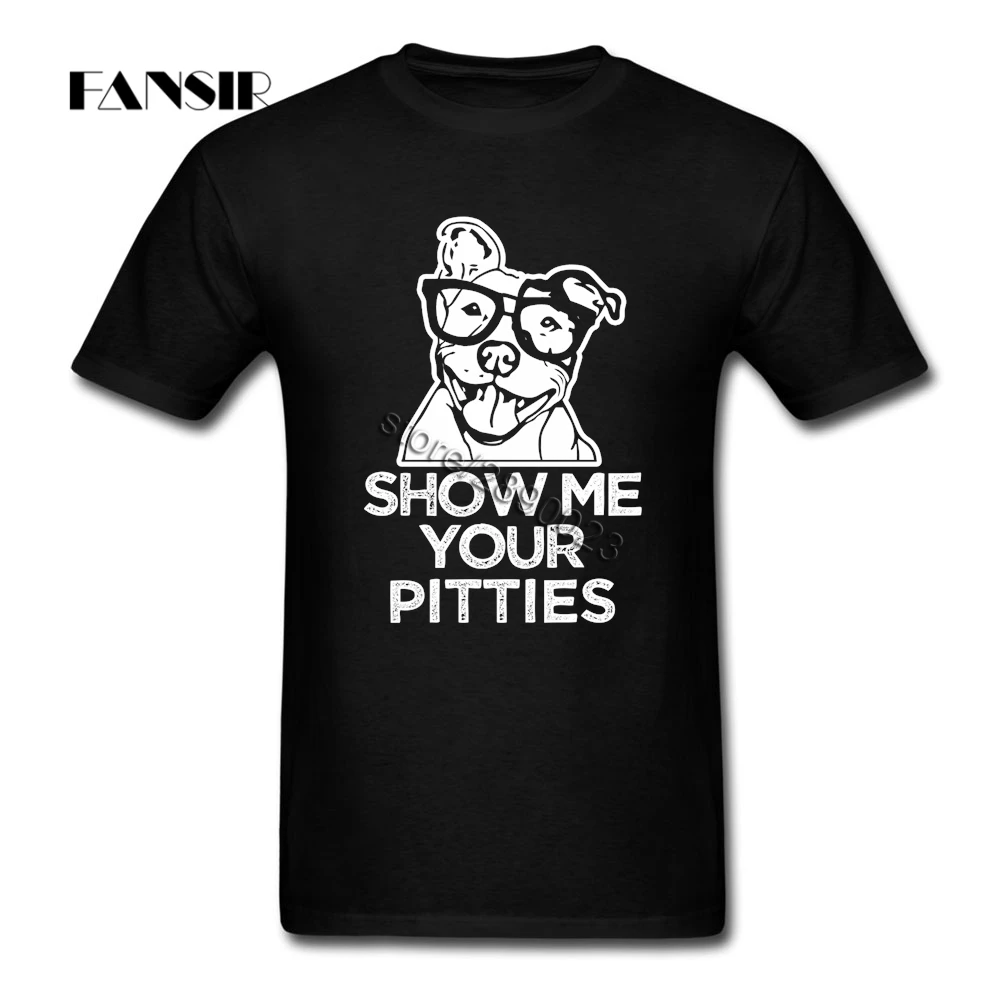 Show Me Your Pitties смешная для питбуля футболки с коротким рукавом подростков большой