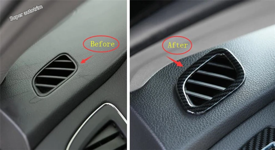 Lapetus Dashboard Side Air Conditioning AC Outlet Vent Cover Trim 2 Piece Fit For Nissan Teana Altima 2013 - 2018 ABS | Автомобили и