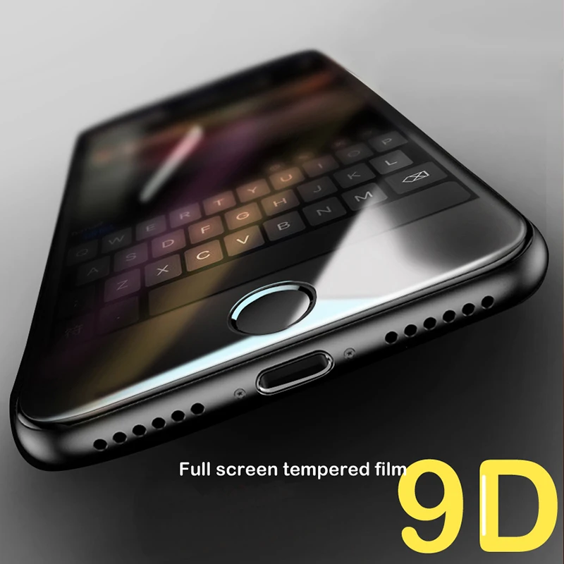 9D полное Защитное стекло для iPhone 6 7 6s 8 Plus X Закаленное XS Max XR пленка | Мобильные