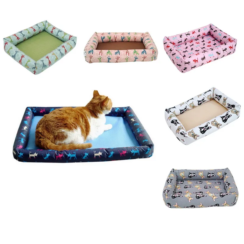 Hoomall S/M/L/XL Открытая Летняя обувь Pet Cat House коврик можно стирать Оксфорд Pad мягкая