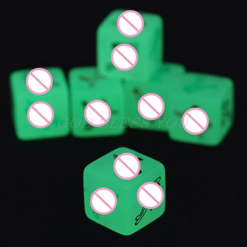 1 шт. Кама-Сутра светится в темноте секс-кости для любви Эротическая соусная