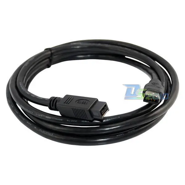 DANSPEED 6 футов 10 15 FireWire 800 IEEE1394 9 pin Male to 400 IEEE1394b DV длина кабеля 1 8 м 3 4 5 | Электроника
