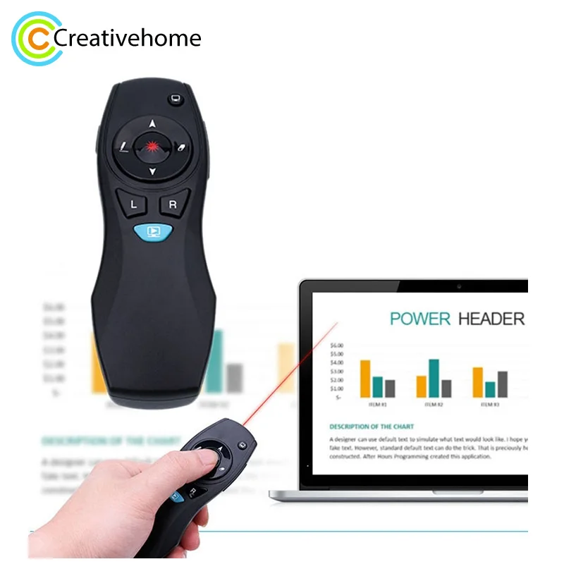 Беспроводная презентация PPT пульт дистанционного управления Air Mouse лазерная