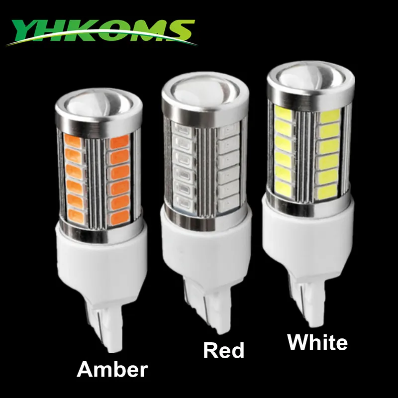 YHKOMS 33 SMD высокой яркости 5630 5730 чипсет T20 стоп сигнал 7440 светодиодный Светодиодная