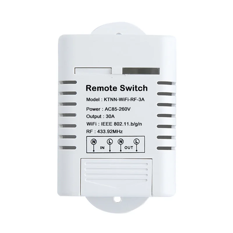 wifi switch 110 V-220 V 30A водонагреватель WI-FI переключатель Беспроводной умный светильник переключатель 1CH дистанционного приемника радиорелейной приложение eWeLink Управление с RF ktnnkg - Цвет: wifi switch