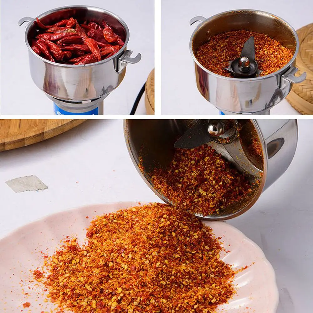 Electric Grains Grinder Spices Herb Cereals Mill Coffee Crusher Dry Food Powder Machine High Speed 220V 650W 150g Portable |