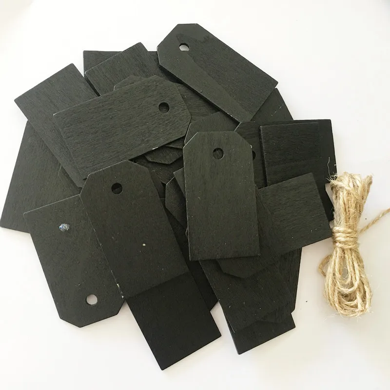 10 шт. деревянная доска подарочная бирка черная подвесные бирки сделай сам