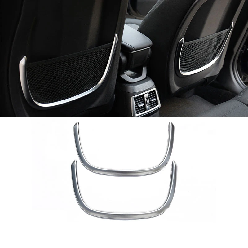 

2pcs For BMW X1 F48 2016-18 ABS Matt Chrome Rear Back Net Frame Cover Trim For BMW 2 Series 218i f45 f46 For BMW X2 F47 2018