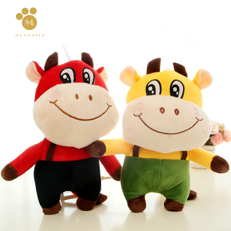 28 см мини мультипликационная цветная кукла корова мягкая плюшевая игрушка в виде