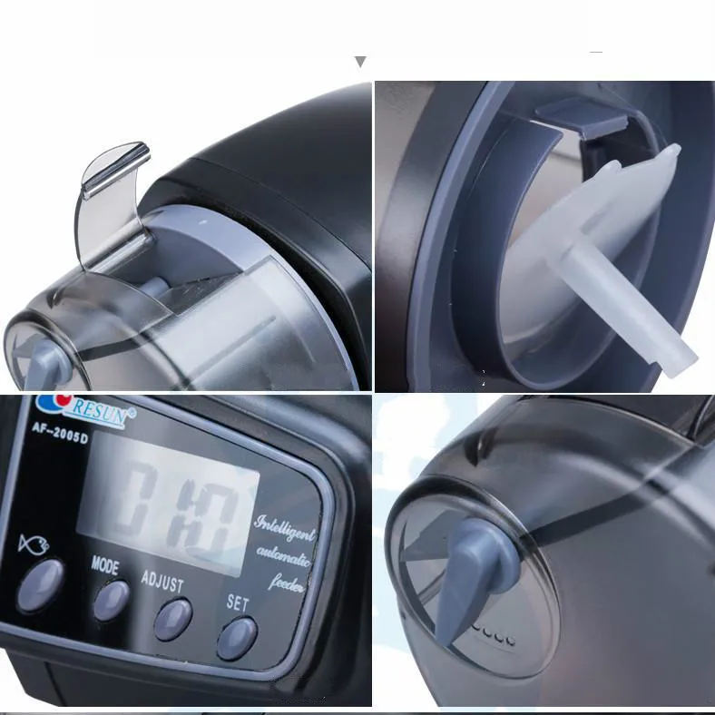 Af2005d цифровой жидкокристаллический автоматический кормушка для аквариума рыб