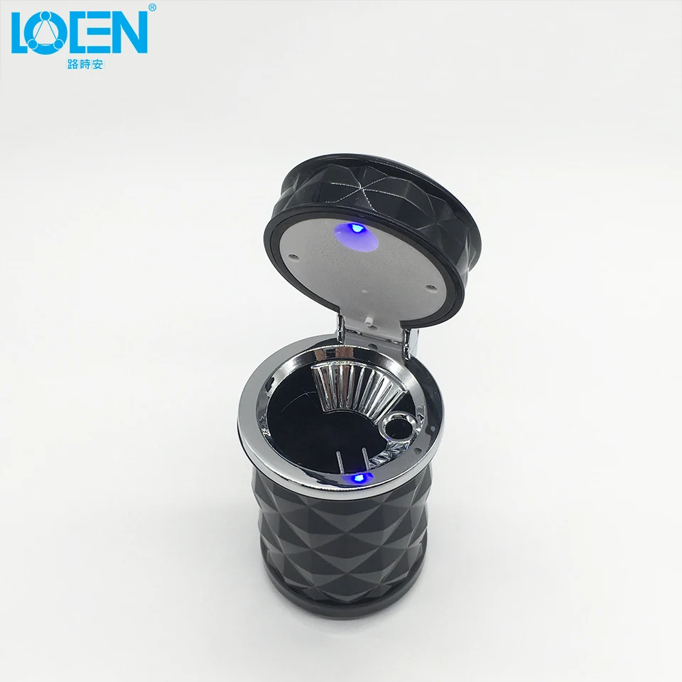 LOEN автомобильный Стайлинг круглая пепельница супер ярсветодиодный лампы