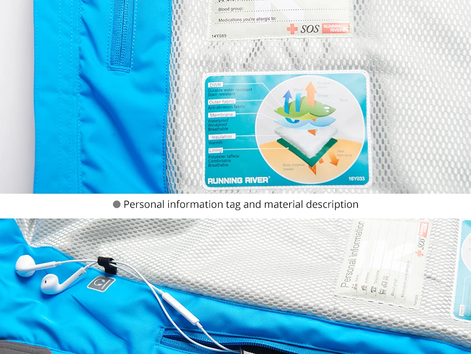 RUNNING RIVER Бренд Новая Зимняя Тёплая Мужская Горнолыжная куртка С Мембраной Водонепроницаемая Паропроницаемая Лыжная Спортивная Куртка Для Активного Отдыха На Открытом воздухе#A7035
