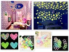 50 шт. разноцветные светящиеся в темноте наклейки на стену светящиеся флуоресцентные наклейки на стену для детской комнаты спальни Потолочный декор