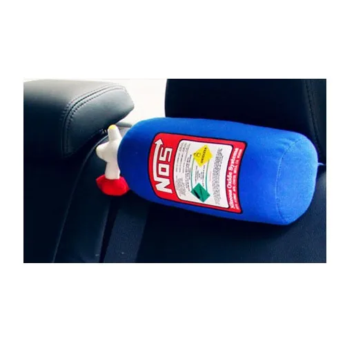 1PCS Headrest Pillow Новые креативные плюшевые игрушки NOS Закись азота Бутылка мягкая подушка Turbo JDM подушка подарки автомобиль декоративный подголовник спинка сиденье шеи Res - Название цвета: 1PCS Headrest Pillow
