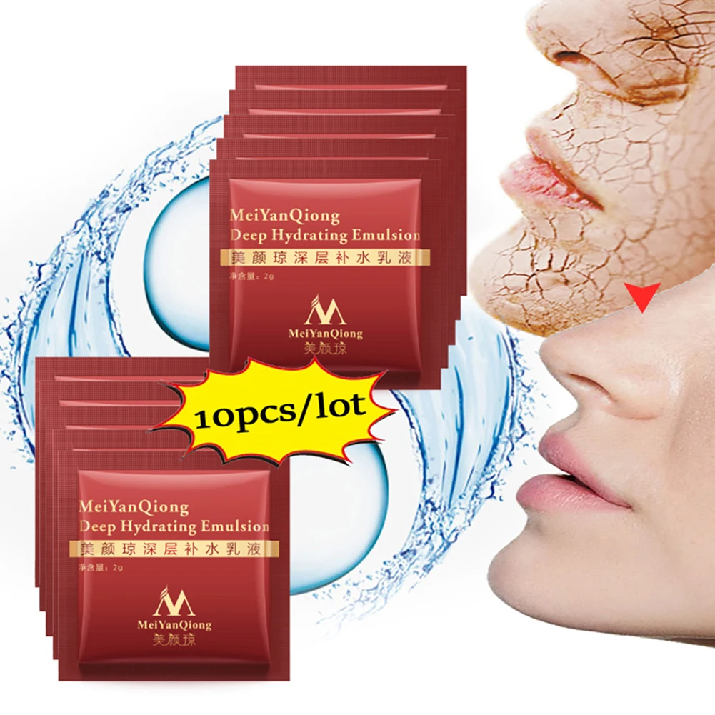 

10PCS Deep Hydrating Emulsion Hyaluronic Acid Moisturizing Face Cream Skin Care Whitening Anti Winkles Lift Firming Beauty