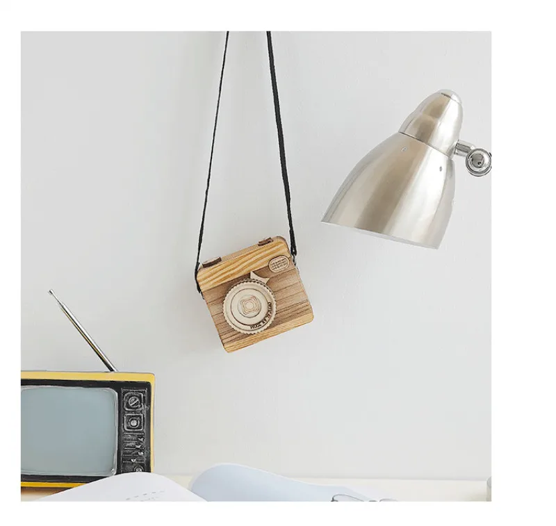 Креативная музыкальная шкатулка для домашнего украшения камеры деревянные